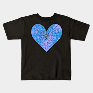 Spider Web Heart V40 Kids T-Shirt